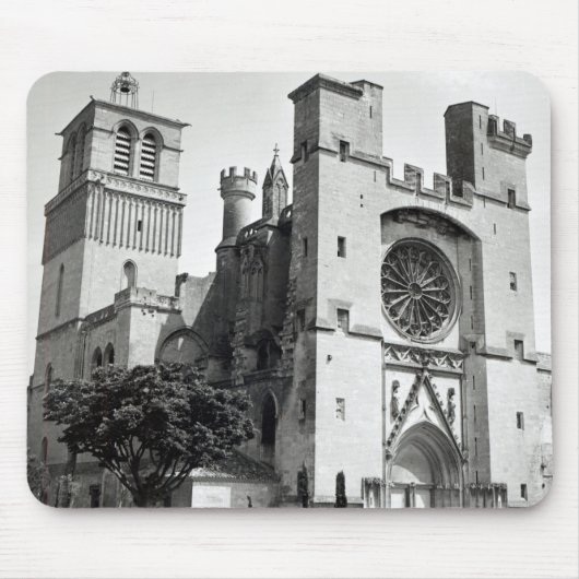 西の正面およびタワーの眺め マウスパッド (正面)