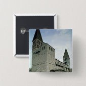 西の正面の眺め、第10第11世紀 缶バッジ (正面&裏面)