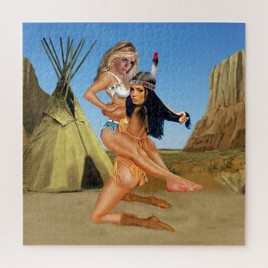 西の激しい挑戦 ジグソーパズル (縦)