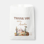 西の男の子の小さなカウボーイ素朴の赤ちゃんシャワー フェイバーバッグ (正面)