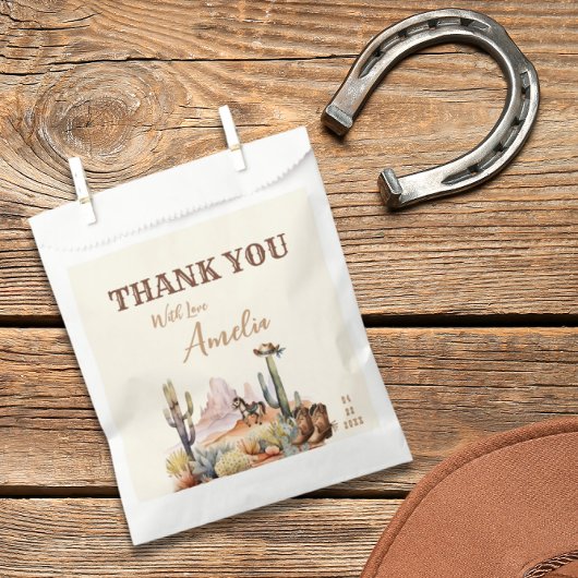 西の男の子の小さなカウボーイ素朴の赤ちゃんシャワー フェイバーバッグ