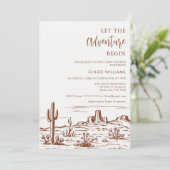 西の砂漠で冒険を赤ちゃんシャワーを開始 招待状 (スタンド正面)