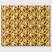 西の砂漠のスカルサボスヘビのパタ素朴ーン ラッピングペーパー (フラット)