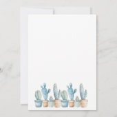 西の私たちの小さなカウボーイロデオ赤ちゃんシャワー 招待状 (裏面)