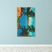 西の端からビッグベア湖 キャンバスプリント (インサイチュ (ウッドフロア))