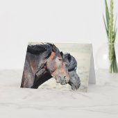 西の荒々しい口髭 カード (正面)