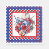 西の赤と白 スタンダードランチョンナプキン (正面)