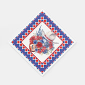 西の赤と白 スタンダードランチョンナプキン (角)