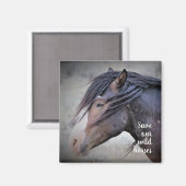 西の野生の口ひげ マグネット (正面/裏面)