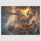 西の野生の西カウボーイのブーツ火の草原 薄葉紙 (正面)