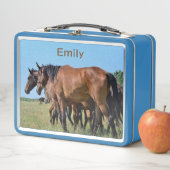 西の野生の馬 メタルランチボックス (インサイチュ)
