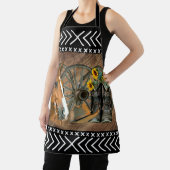 西の馬カウボーイブーツカウボーイハットワゴンホイール エプロン (インサイチュ)