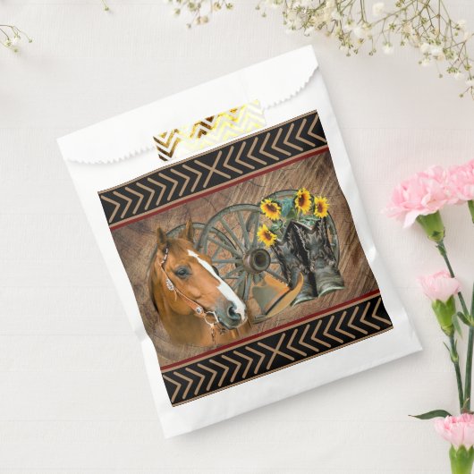 西の馬カウボーイブーツカウボーイハットワゴンホイール フェイバーバッグ (封をした状態)