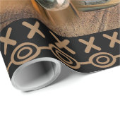 西の馬カウボーイブーツカウボーイハットワゴンホイール ラッピングペーパー (ロールコーナー)