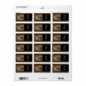 西の馬カウボーイブーツカウボーイハットワゴンホイール ラベル (フルシート)