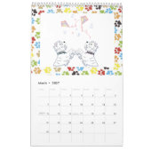 西の高地テリアのカレンダー カレンダー (3月 2027)