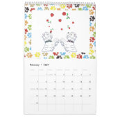 西の高地テリアのカレンダー カレンダー (2月 2027)