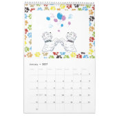 西の高地テリアのカレンダー カレンダー (1月 2027)