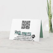 西の高地テリアのクリスマスのフォトカード シーズンカード (裏面)