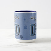 西の高地テリアのパパ ツートーンマグカップ (中央)