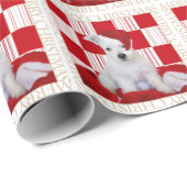 西の高地テリアの子犬のクリスマス ラッピングペーパー (ロールコーナー)