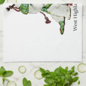 西の高地テリア キッチンタオル (折り畳み)