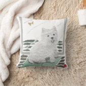 西の高地テリア、Westieの枕 クッション (ブランケット)