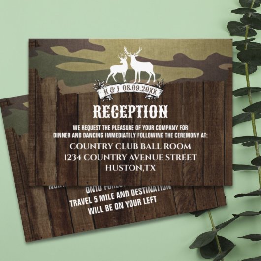 西の鹿狩りは結婚向こう エンクロージャーカード