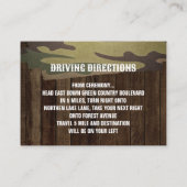 西の鹿狩りは結婚向こう エンクロージャーカード (裏面)