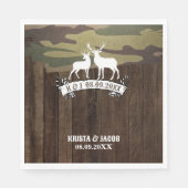 西の鹿狩りは結婚過ぎ スタンダードランチョンナプキン (正面)