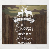 西の鹿狩りは結婚過ぎ ビールラベル (シングルラベル)