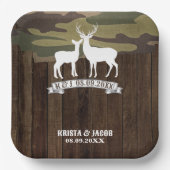 西の鹿狩りは結婚過ぎ ペーパープレート (正面)