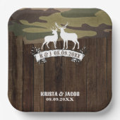 西の鹿狩りは結婚過ぎ ペーパープレート (正面)