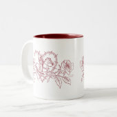 西の2つの調子のマグの女性 ツートーンマグカップ (正面左)