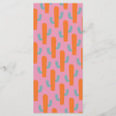 西はっきりしたカラフルカウボーイ結婚のメニュー メニュー (裏面)