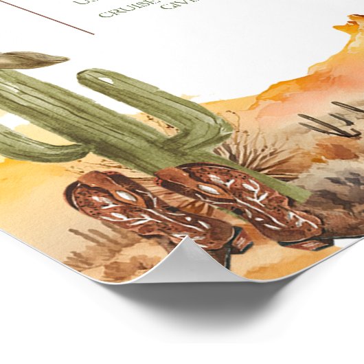 西はカウボーイマイルストーンの一つの誕生日だった ポスター (角)