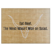 西はサラダBullのスカル木穀物で勝たれませんでした カッティングボード (正面)