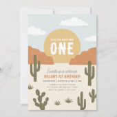 西はワンカウボーイ誕生日 招待状 (正面)