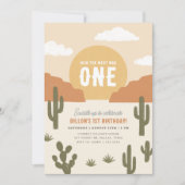 西はワンカウボーイ誕生日 招待状 (正面)