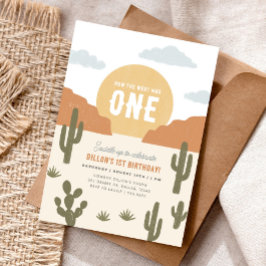 西はワンカウボーイ誕生日 招待状