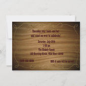 西ひげ赤ちゃんシャワー少年招待状 招待状 (裏面)