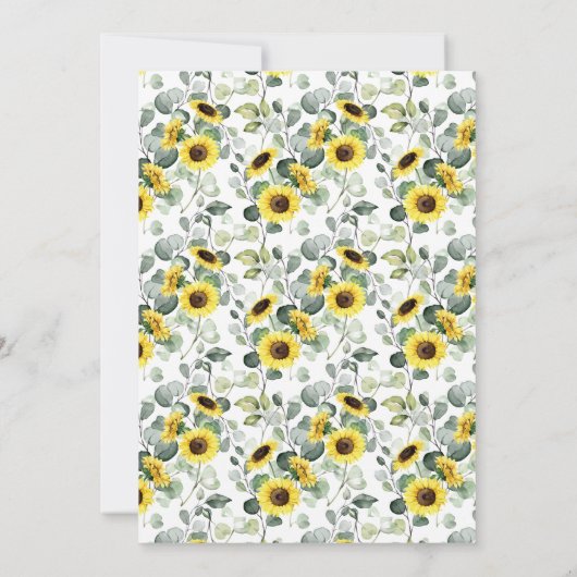 西ひまわり結婚の記念日の更新願 招待状 (裏面)