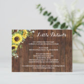 西ひまわり緑のシャワー結婚詳細 エンクロージャーカード (スタンド正面)