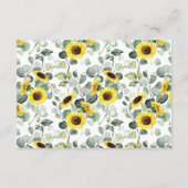 西ひまわり緑のシャワー結婚詳細 エンクロージャーカード (裏面)