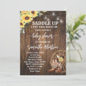 西ひまわり赤ちゃんシャワーカントリーブーツ 招待状 (スタンド正面)