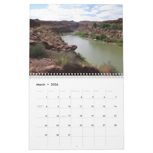 西へ行け！ カレンダー (3月 2026)