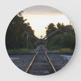 西へ ラージ壁時計