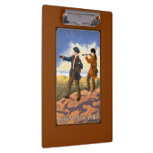 西を探検しているルイスおよびクラーク クリップボード (右)