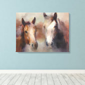 西を焼き付ける キャンバスプリント (インサイチュ (ウッドフロア))