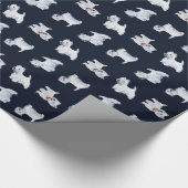 西を黒に積み重ね ラッピングペーパー (角)